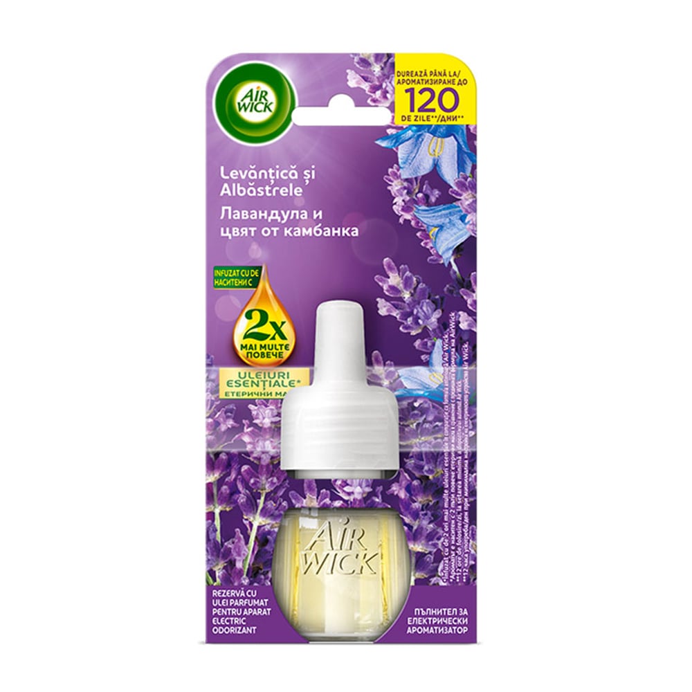 Пълнител за ароматизатор Air Wick Extra Oils, лавандула, 19 ml