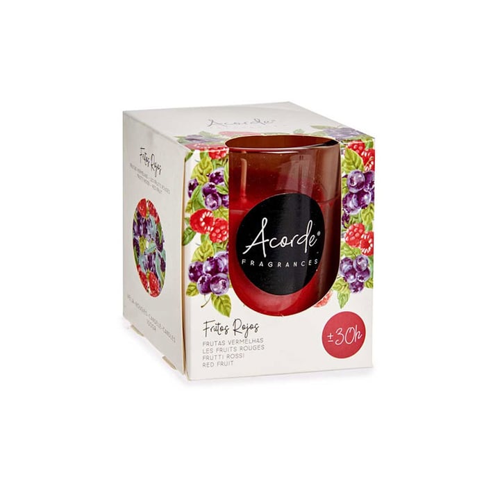 Ароматна свещ Acorde, Berries, в стъклена чаша, 30 часа