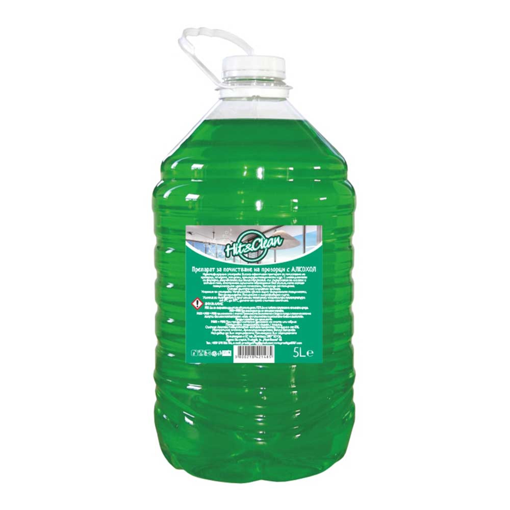 Hit&Clean Препарат за почистване на стъкла, 5 L