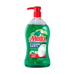 Medix Препарат за миене на съдове Clean & Easy, с помпа, зелен, 800 ml