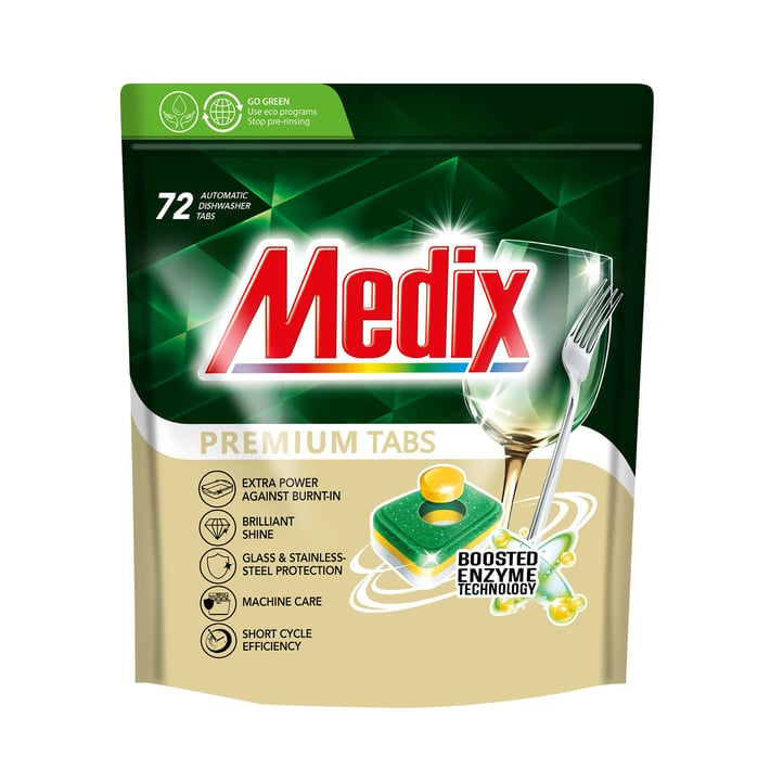 Medix Таблетки за съдомиялна Premium, 72 броя