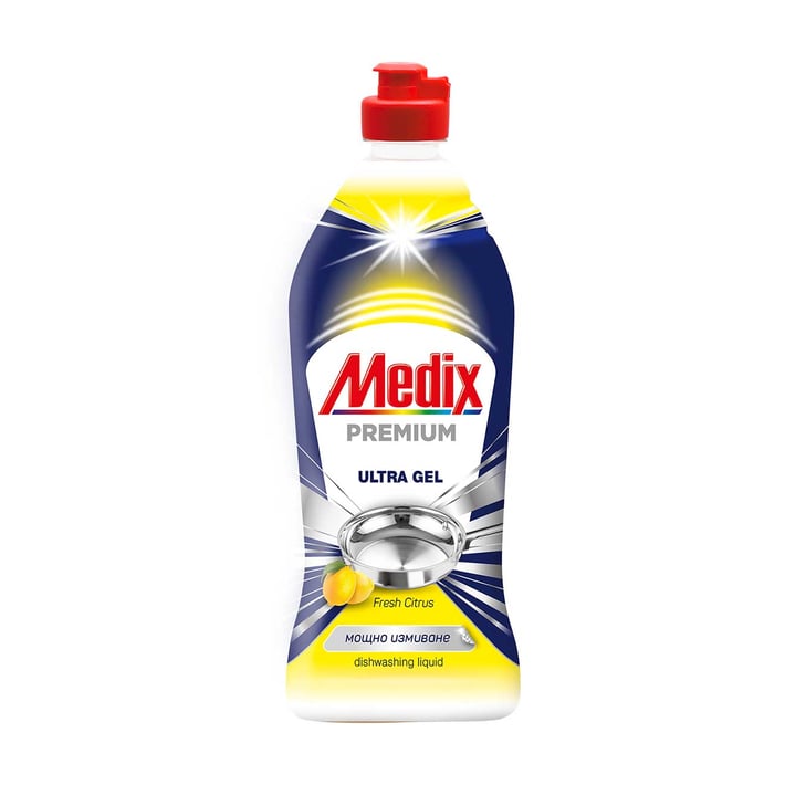 Medix Препарат за миене на съдове Premium, жълт, 750 ml