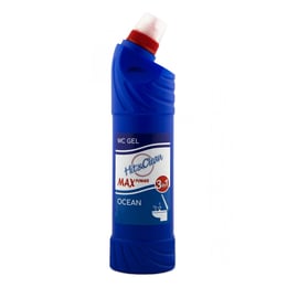 Hit&Clean Препарат за почистване на тоалетни WC Gel, 3 в 1, океан, 0.75 L