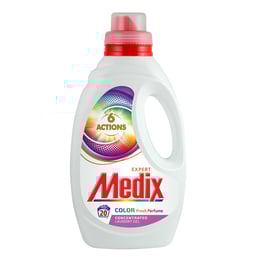 Medix Перилен препарат 6 Actions Color Perfume, течен, за цветно пране, 1.1 L, за 20 пранета