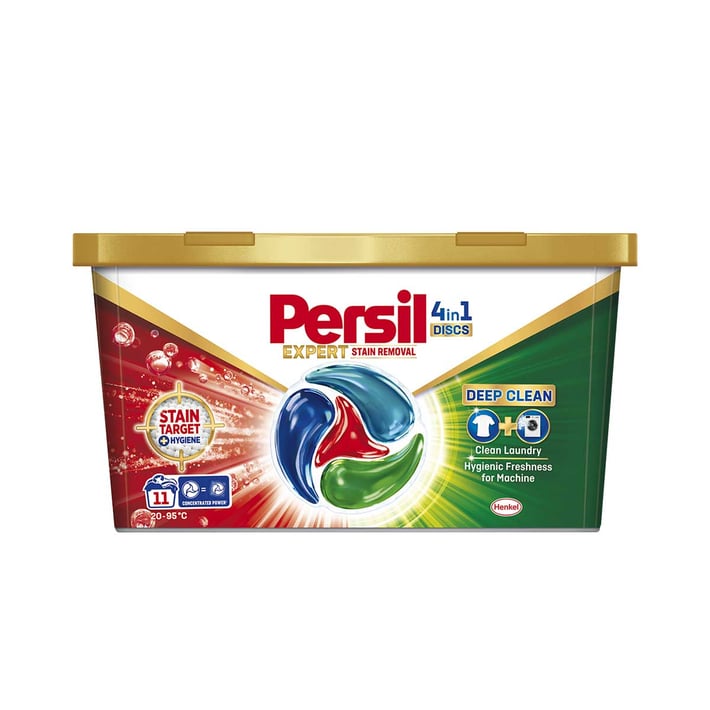 Persil Капсули за цветно пране Discs, за премахване на петна, за 11 пранета