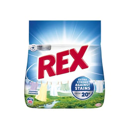 Rex Перилен препарат Amazonia Freshnes, прах, за бяло пране, 1.1 kg, за 20 пранета