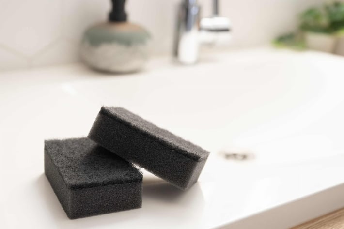 Домакинска гъба York Maxi, двуслойна, черна, 5 броя