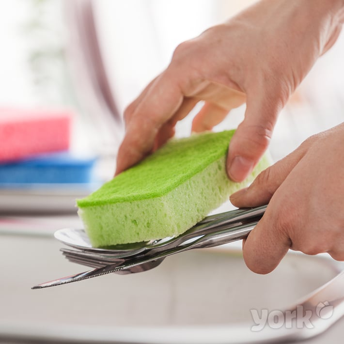 Домакинска гъба York, двуслойна, лукс, 6+1 броя