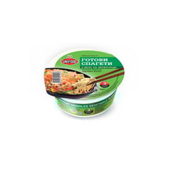Uni Food Спагети, инстантни, със зеленчуци, в купа, 75 g