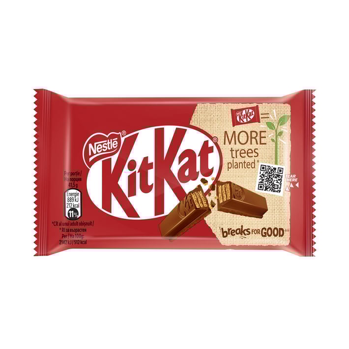 Nestle Шоколадов десерт Kit Kat, 4 finger, 41.5 g