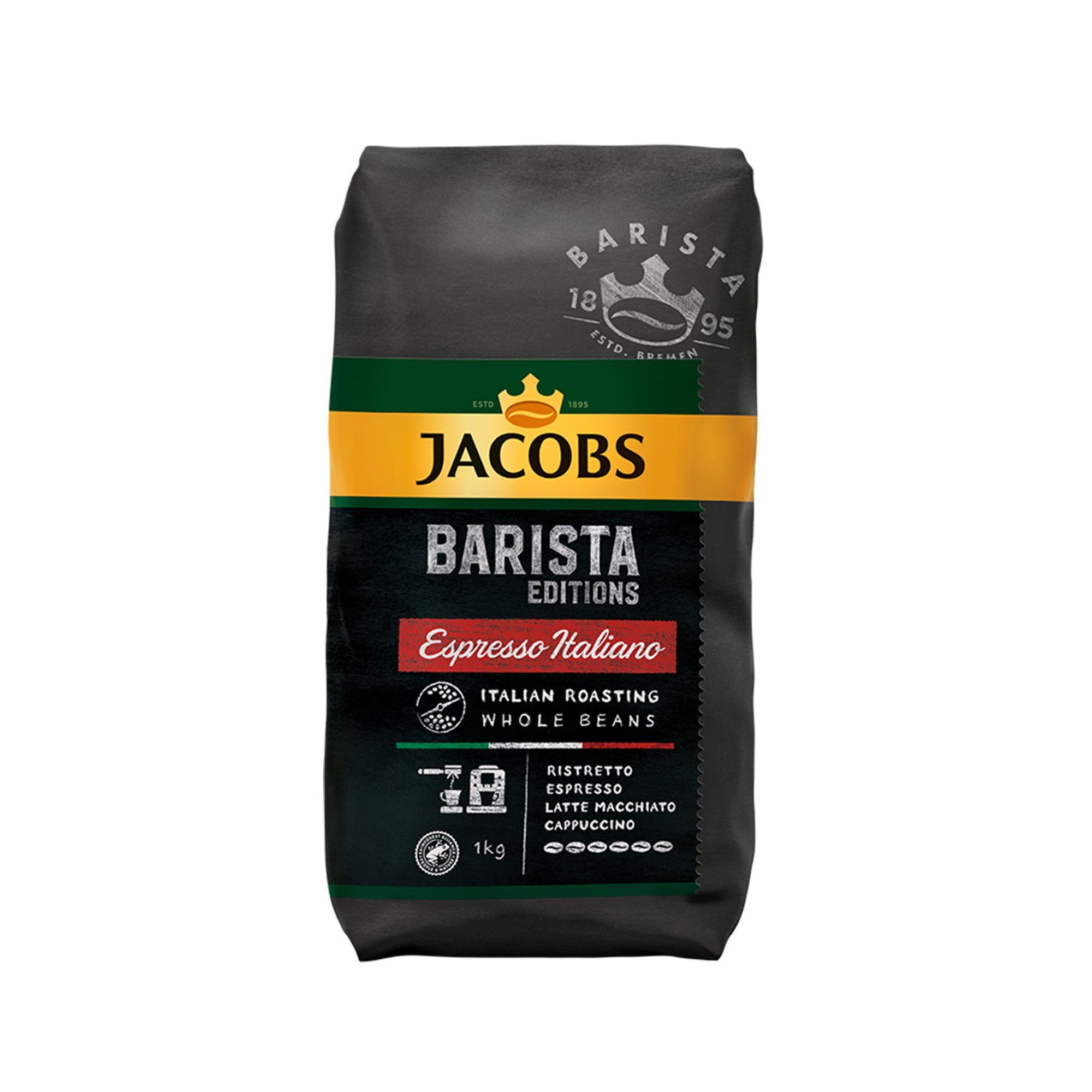 Jacobs Кафе на зърна Barista Edition Italiano, 1 kg