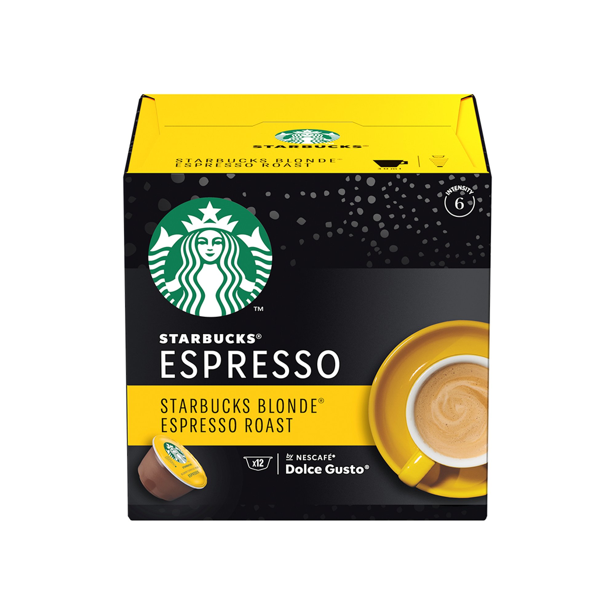 Nescafé Dolce Gusto Кафе капсула Starbucks, Blonde Espresso Roast, 12 броя