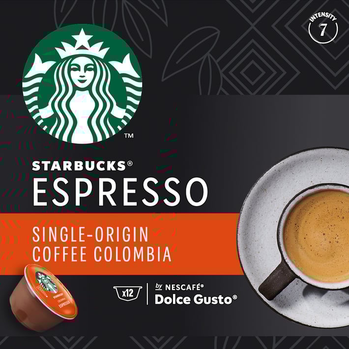 Nescafé Dolce Gusto Кафе капсула Starbucks, Medium Colombia, 12 броя