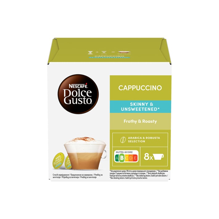Nescafe Dolce Gusto Кафе капсула Cappuccino Skinny Unsweetened, 16 броя