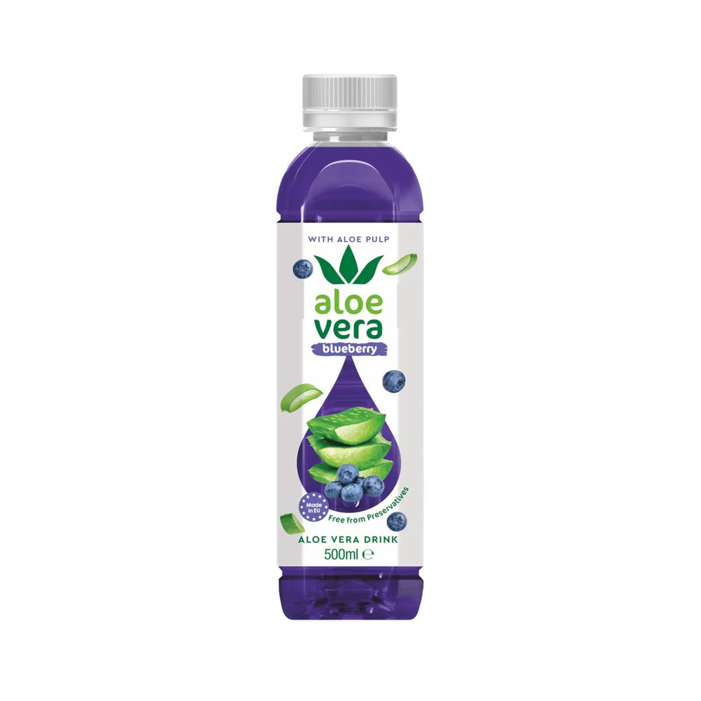 Напитка Aloe Vera - Синя боровинка, 500 ml