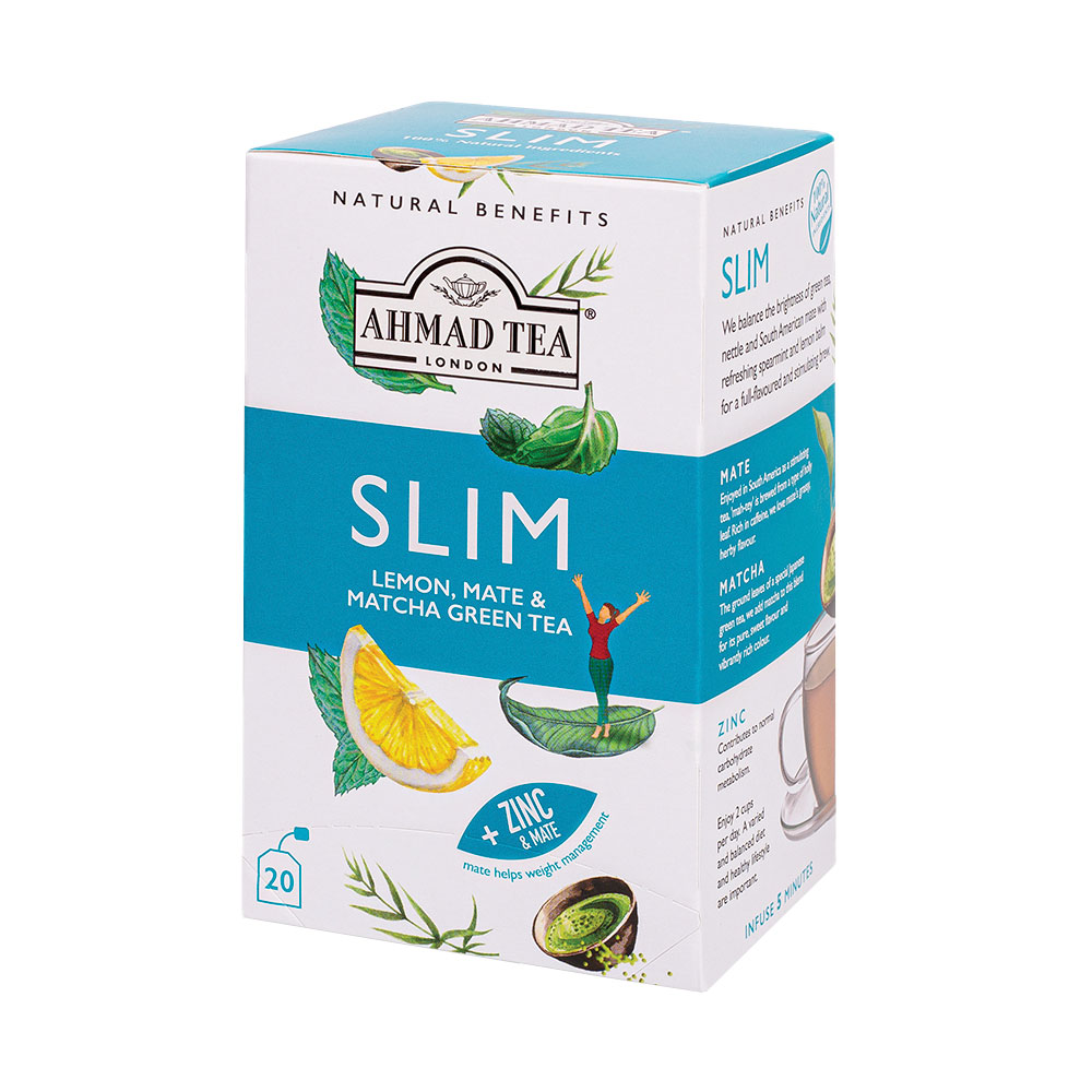 Ahmad Tea Чай Natural Benefits ''Slim'', билков, в пакетче, 20 броя