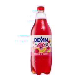 Devin Газирана напитка Bublz, малина и лимон, 1.2 L