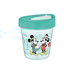Disney Чаша за пътуване Виена, с капак, 350 ml, зелена