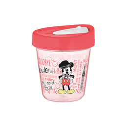 Disney Чаша за пътуване Лондон, с капак, 350 ml, червена