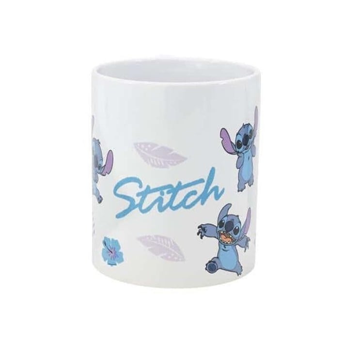 Stor Чаша Stitch Leaves Pattern, керамична, 325 ml