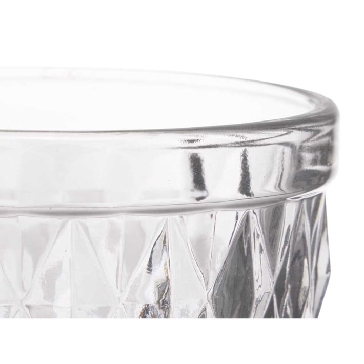 Чаша Vivalto, стъклена, диамантен релеф, 250 ml