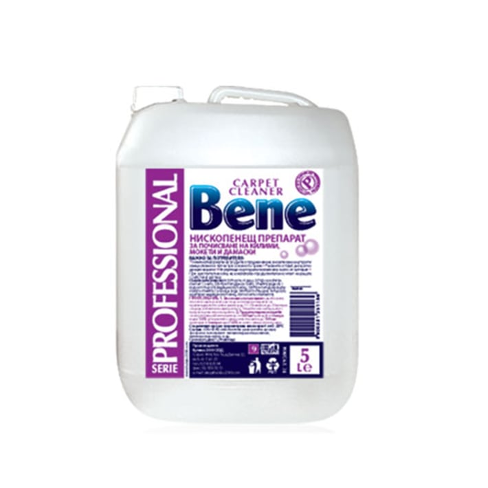 Bene Препарат за почистване на килими и дамаски Professional, 5 l