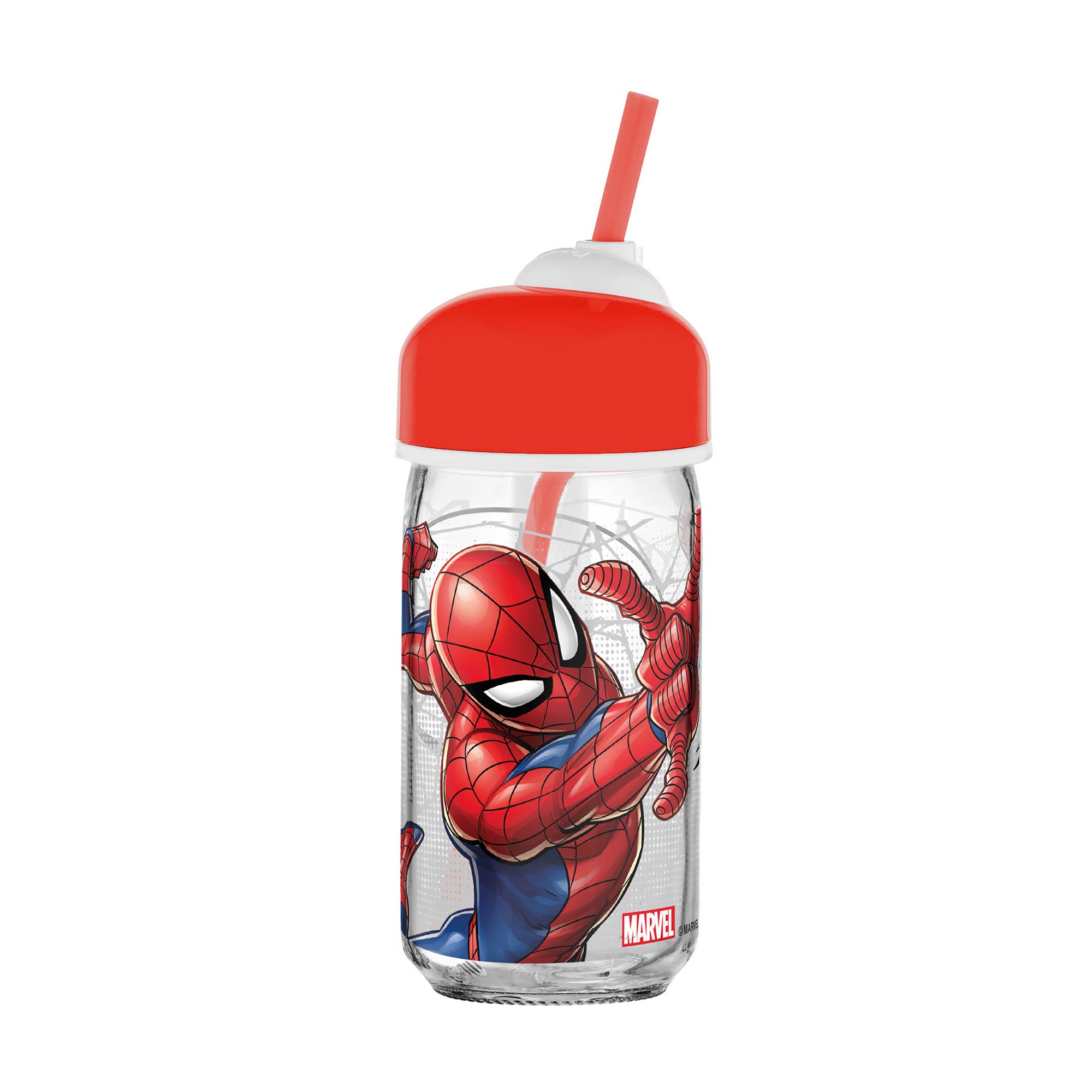 Disney Комплект Spiderman, кутия за съхранение 10 L, кутия за обяд 1 L, бутилка със сламка 370 ml, чаша 280 ml