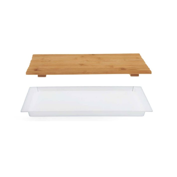 Дъска за рязане на хляб Kinvara, 38 х 27 cm, бяла