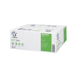 Papernet Тоалетна хартия Bio Tech, на пачка, двупластова, 21 х 11 cm, 224 къса, 40 броя
