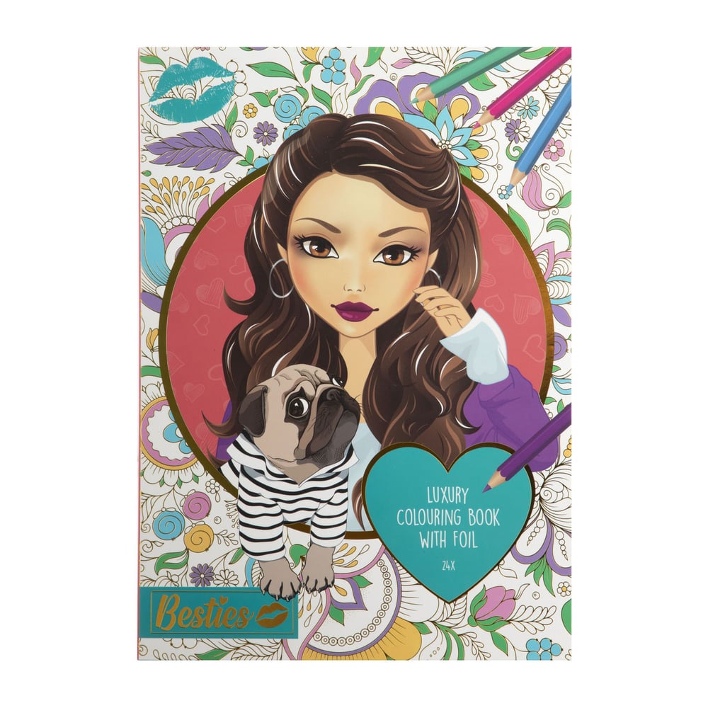 Moxy Книжка за оцветяване Besties, А4, 24 листа