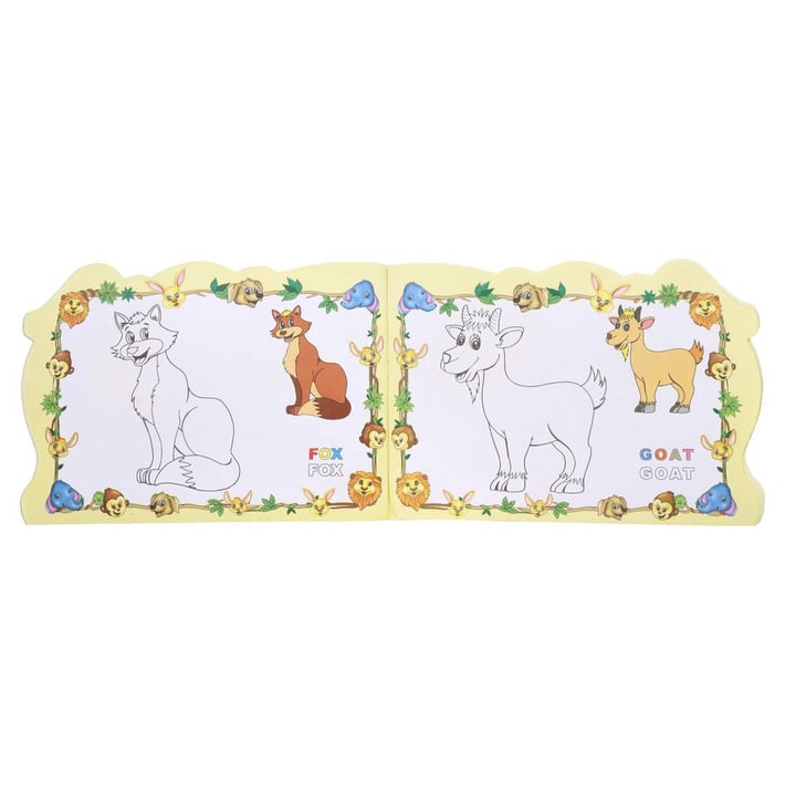 Книжка за оцветяване Festa, весели форми, А4, асорти