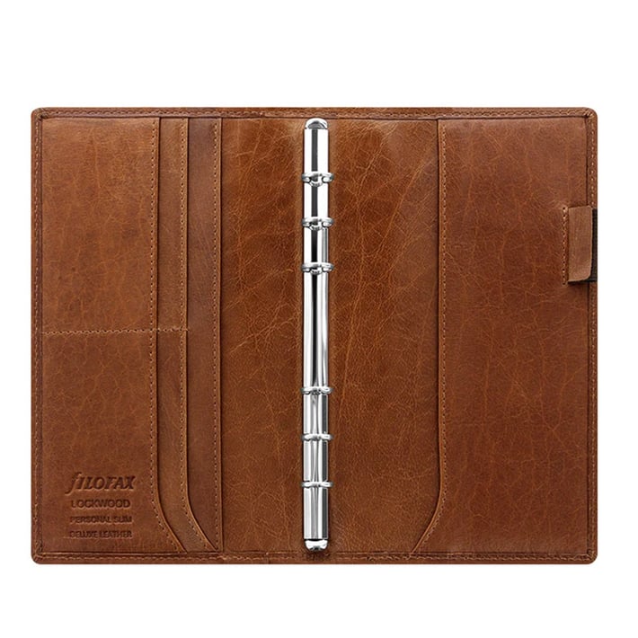 Filofax Органайзер Loockwood Personal Slim, коняк