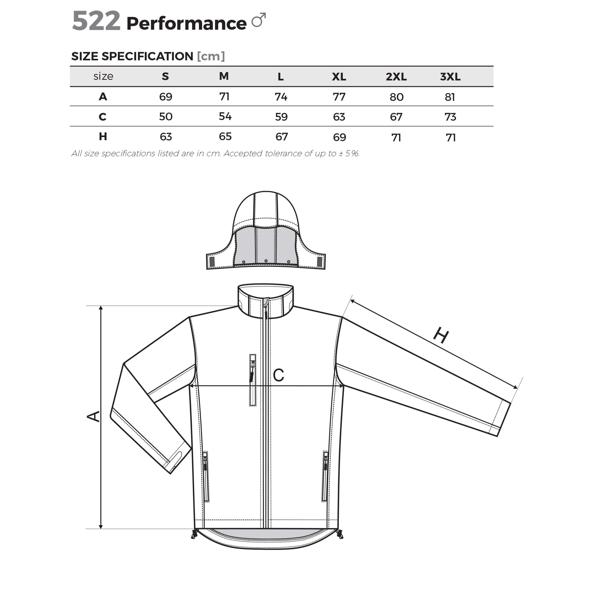 Malfini Мъжко яке Performance Softshell 522, размер S, синьо