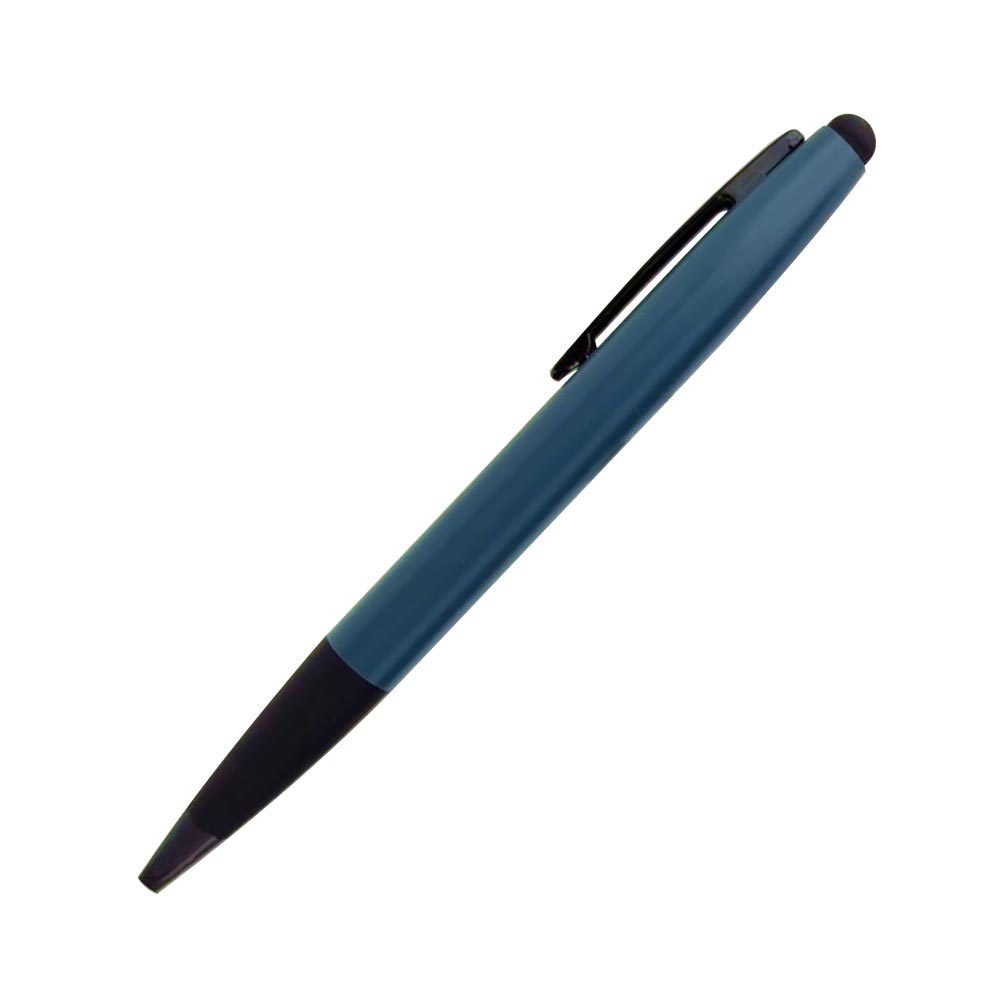 Office 1 Химикалка Style, метална, със стилус, синя