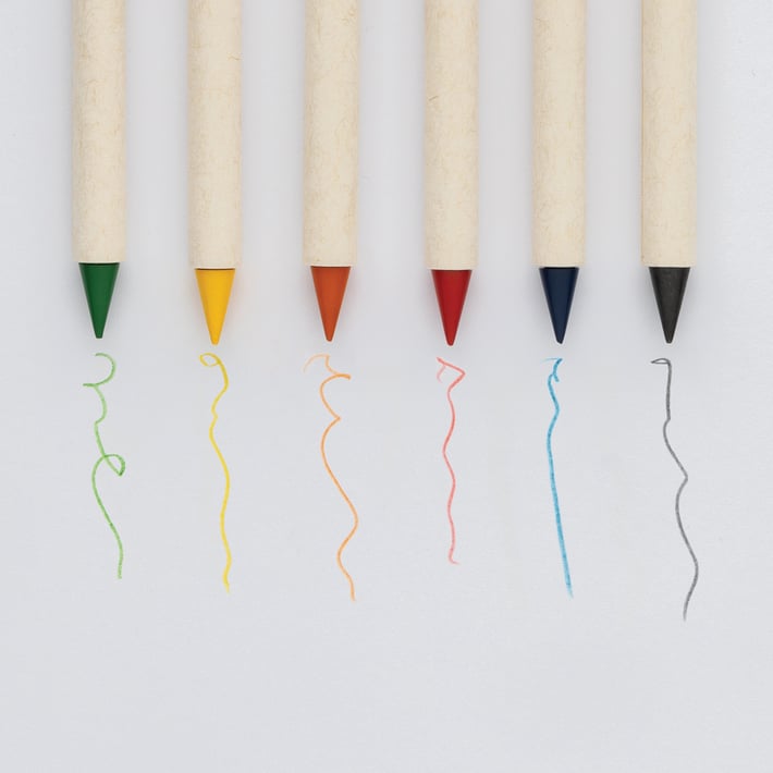 Цветни моливи Micki GSR Infinity, дългопишещи, 6 цвята, в кутия