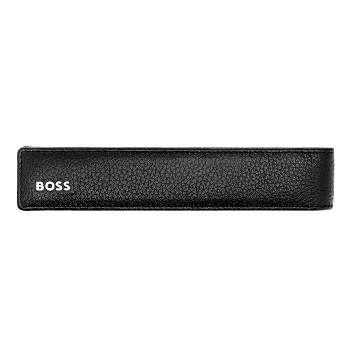 Hugo Boss Калъф Classic Grained, за едно пишещо средство, черен