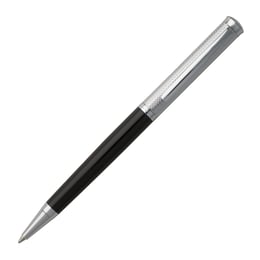 Hugo Boss Химикалка Sophisticated Diamond, в кутия, сиво-черна