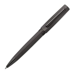 Hugo Boss Химикалка Twist, в кутия, тъмносива