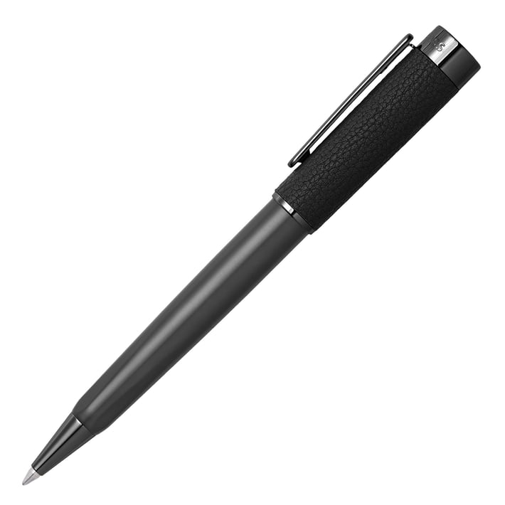Hugo Boss Химикалка Corium, в кутия, черна