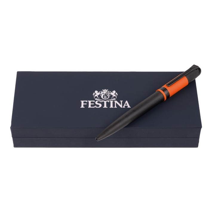Festina Химикалка Classicals Black, в кутия, оранжева
