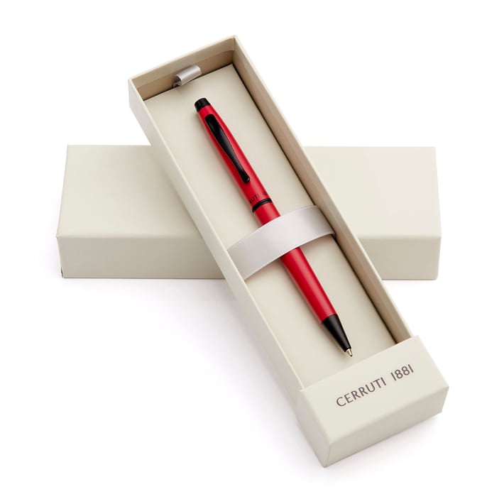 Cerruti 1881 Химикалка Oxford, в кутия, червена
