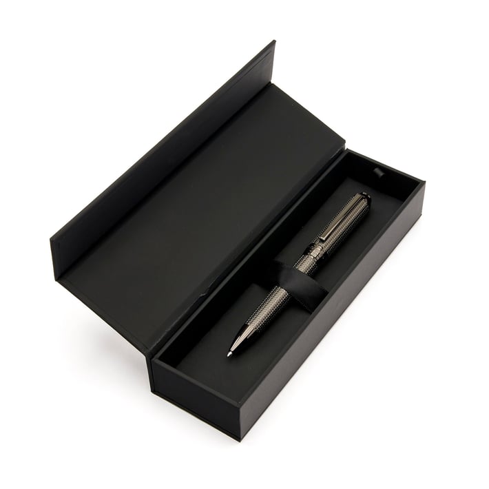 Hugo Boss Химикалка Elemental, в кутия, хром
