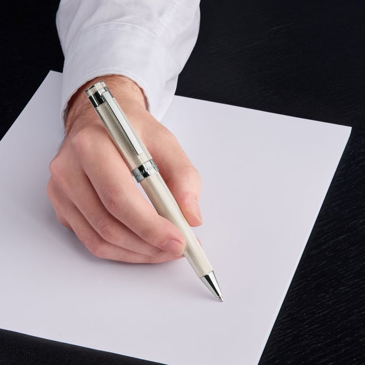 Hugo Boss Химикалка Eclat, сребриста