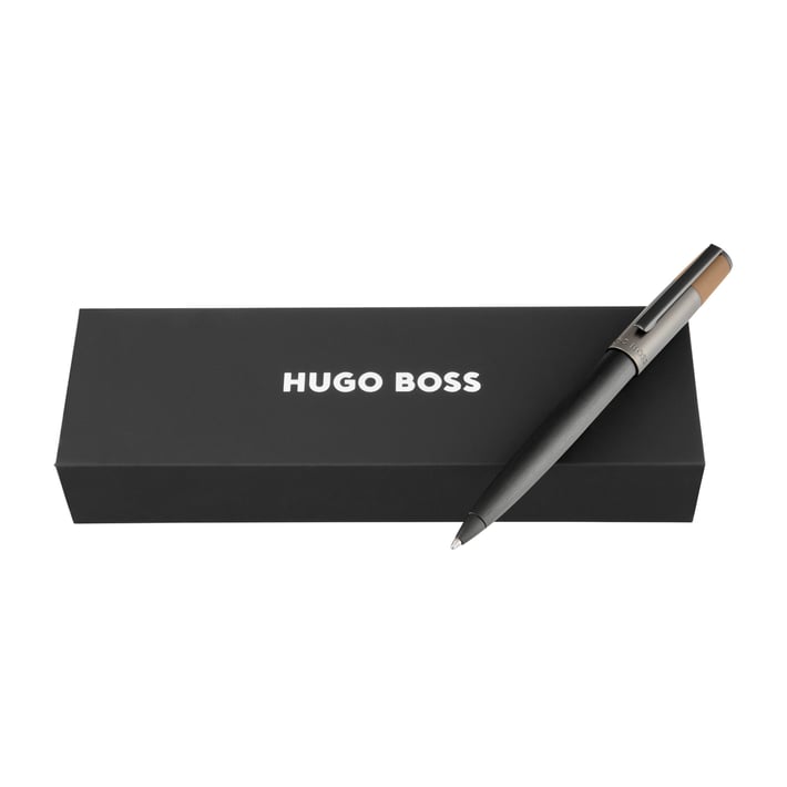 Hugo Boss Химикалка Gear Balance, черно-кафява