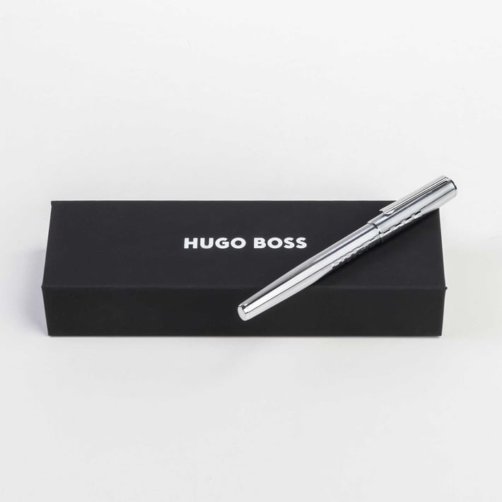 Hugo Boss Ролер Label, сребрист