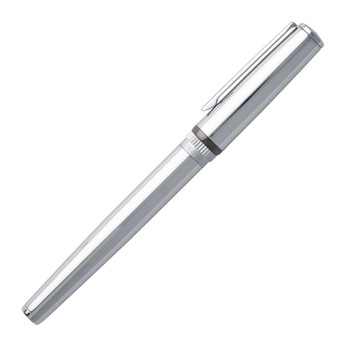 Hugo Boss Писалка Gear Metal, в кутия, сребриста