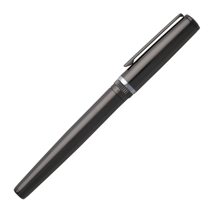 Hugo Boss Писалка Gear Metal, в кутия, тъмнозелена