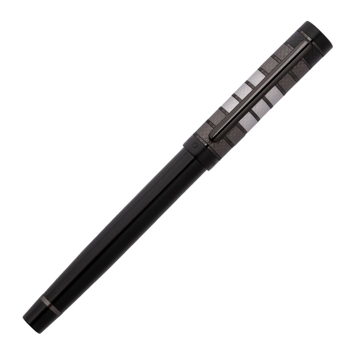 Hugo Boss Писалка Grade, в кутия, черна