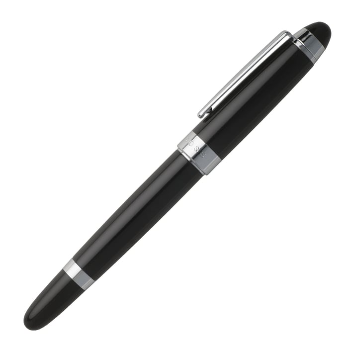 Hugo Boss Писалка Icon, в кутия, черно-сива