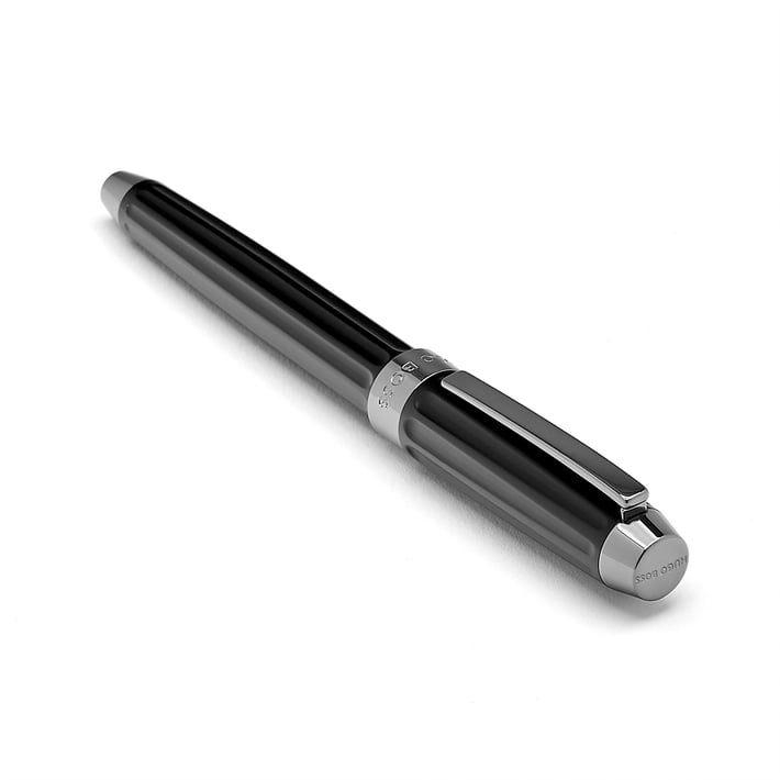 Hugo Boss Писалка Beam, в кутия, черна